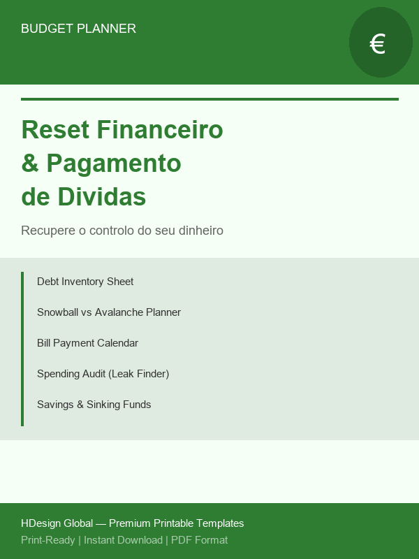 Budget Reset Debt Payoff Planner