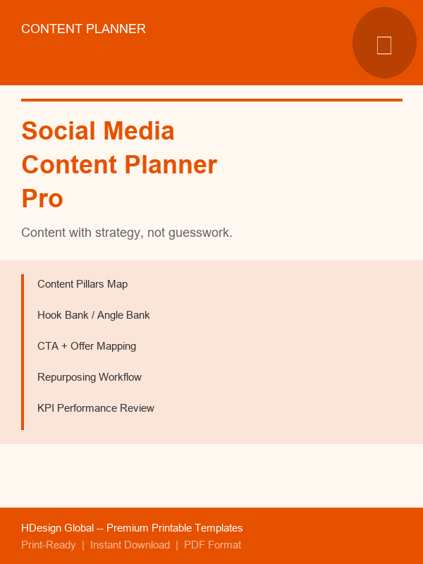 Social Media Content Planner Pro